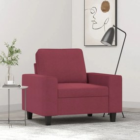 Poltrona Rosso Vino 60 Cm İn Tessuto /