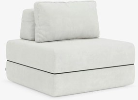 Rift poltrona letto con materasso alto 24 cm e memory foam - schienale mobile e tessuto smacchiabile T31