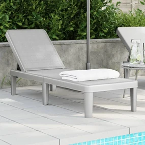 Lettino Prendisole 4 Altezze Regolabili Nero 155,5x57x28 Cm İpp /
