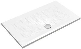 Piatto doccia in ceramica PUNTO bianco L 140 x L 80 x H 3.5 cm lucido
