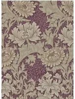 Morris & Co Carta da parati Chrysanthemum - Wine