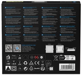 Aigostar - Plafoniera da incasso LED/6W/230V 4000K 12x12 cm bianca
