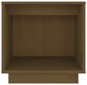 Comodini 2 pz miele 40x30x40 cm in legno massello di pino