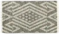 Tappeto moderno orlando, stile kilim, 100% cotone, multicoloree, 110x60cm