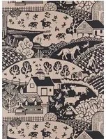 Farrow & Ball Carta da parati Gable - Off-Black/ Setting Plaster