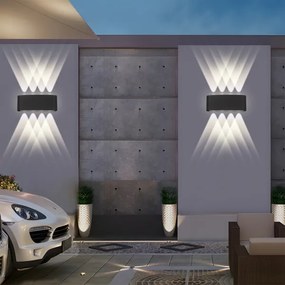 Brilagi - Applique da parete LED per esterni FLAREBOX LED/8W/230V nero IP65