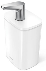 Dispenser di sapone in acciaio bianco 473 ml Pulse - simplehuman