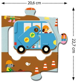 Puzzle - Cantiere con mezzi snodabili
