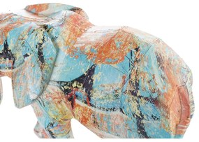 Statua Decorativa DKD Home Decor Elefante Resina Multicolore (37,5 x 17,5 x 26 cm)