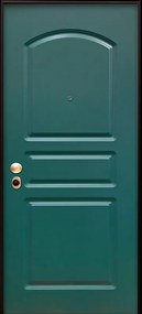 Porta blindata MASTER Rain All L 80 x H 210 cm in alluminio verde/bianco, apertura spingere a sinistra, falso telaio incluso