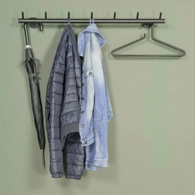 Attaccapanni da parete nero in metallo 80 cm Odin – Spinder Design