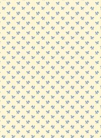 Långelid / von Brömssen Carta da parati Tiny Flower - Faded Denim