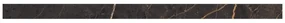 Piastrella battiscopa SAINT LAURENT in gres porcellanato nero L 120 x H 6.5 cm x Sp 0.9 mm lucido confezione da 12 ml