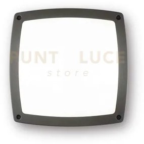 Cometa plafoniera ip54 antracite 3 luci attacco e14 in alluminio