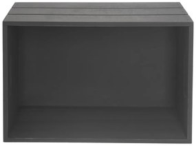 Cassetta di legno antracite 36x26x15 cm - Orion