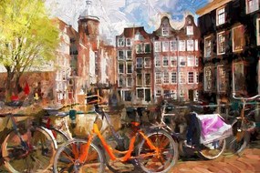 Stampa su tela – Amsterdam disegnata