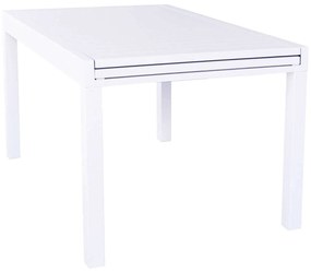 JERRI - set tavolo in alluminio cm 135/270 x 90 x 75 h con 8 poltrone Jessie