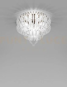 Ecos lampadario da soffitto 60a bianco rigadin bronzo satinato 3 lu...