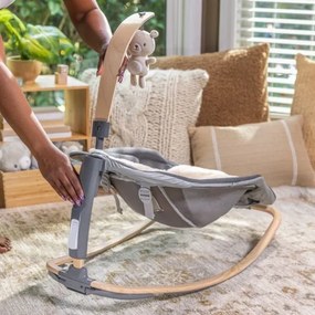 Ingenuity - Lettino vibrante per bambini EVERY SEASON WESLEY 3xC grigio