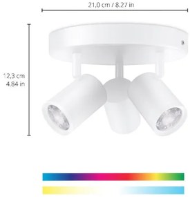 WiZ - Faretto LED RGBW Dimmerabile IMAGEO 3xGU10/4,9W/230V Wi-Fi CRI 90 bianco