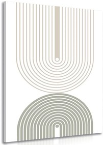 Quadro su tela – Arcobaleni minimalisti Mid-Century