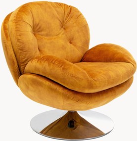 Sedia girevole in velluto Cosy