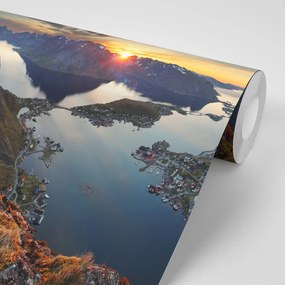 Carta da parati – Panorama montano al tramonto