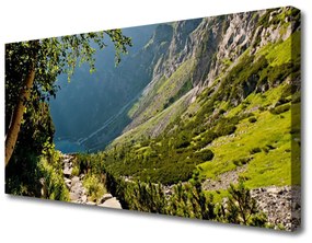 Quadro su tela Natura della foresta di montagna 100x50 cm