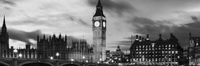 Quadro su tela – Big Ben a Londra in bianco e nero