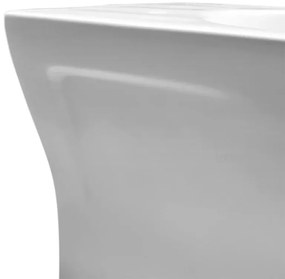 Water filomuro serie Feeling senza brida in ceramica bianco matt
