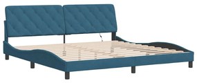 Giroletto con luci led blu 200x200 cm in velluto