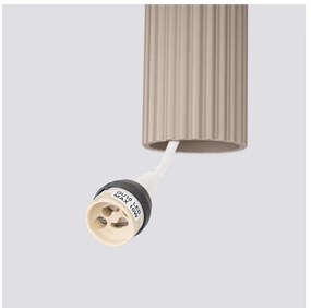 Lampadario grigio tortora in metallo Gleam – Sollux