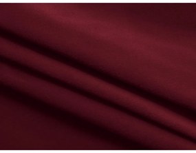 Divano angolare burgundy con rivestimento in velluto Ekahi – Makamii