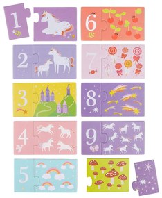 A Little Lovely Company - puzzle di numeri - unicorni