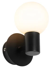 Applique da parete moderna nera IP44 - Cederic Up