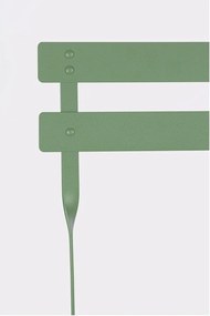 Set da pranzo da giardino color salvia in acciaio per 2 persone Austin – Bizzotto