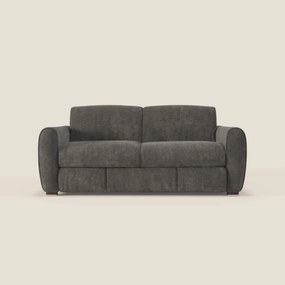 Kaleo Divano letto moderno con materasso H17 cm - in raffinato tessuto impermeabile T26 antracite