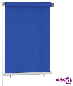vidaXL Tenda a Rullo per Esterni 100x140 cm Blu HDPE