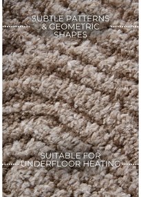 Passatoia beige 80x240 cm Chappe Beige - Elle Decoration