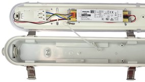 Plafoniera LED Stagna 120cm 40W CCT 6.400lm - con driver Philips CertaDrive Colore Bianco Variabile CCT