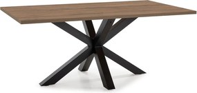 Tavolo da pranzo con piano in noce 100x180 cm Comba - Marckeric