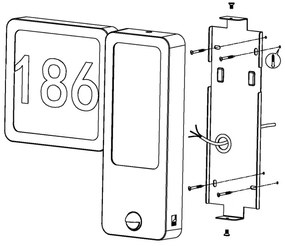 Eglo 97297 - Applique a LED da esterno CHEIRA 2xLED/2,7W + 1xLED/3,6W/230V