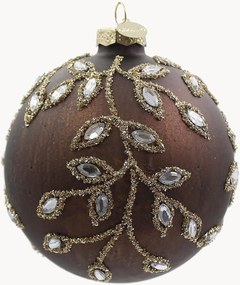 Set di 8 palline di Natale in vetro Gemstone