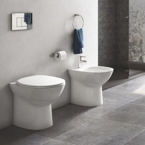 WC Filo Muro In Ceramica Bianco Rimless Morning RAK Ceramics + Copriwater