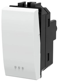 Interruttore unipolare 16AX bianco compatibile anche con BTicino Livinglight