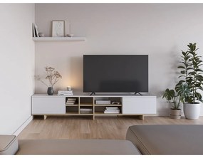Tavolo TV bianco 230x44 cm Cequoia - Marckeric