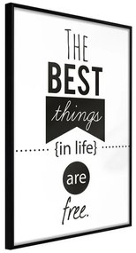 Poster  The Best Things  Cornice Quadri Cornice nera, Larghezza x Altezza Home decor 20x30