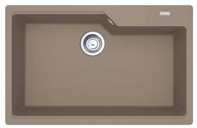 Lavello integrato 1 vasca in fragranite marrone FRANKE Urban L 50 x L 78 cm