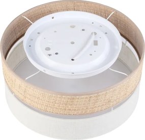 Plafoniera SIRJA DOUBLE BOHO 2xE14/15W/230V Ø 35 cm beige/crema