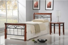 Letto Veronica in metallo e legno - 90x200 cm